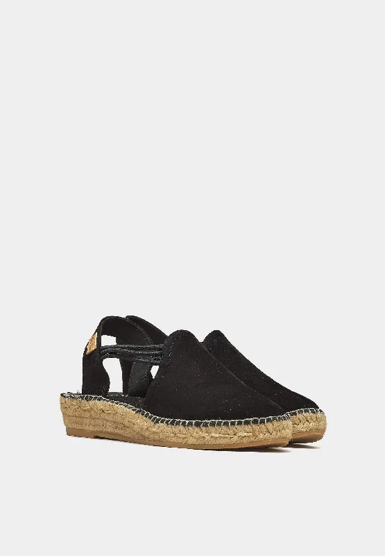 Nuria flat espadrilles Black Suede