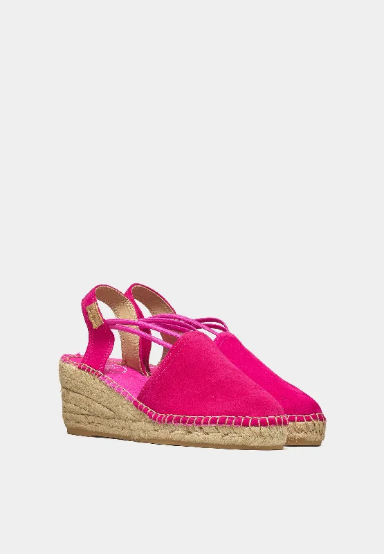 Tremp wedge espadrilles Fuschia Suede